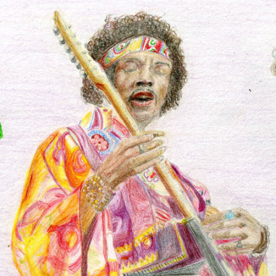 Hendrix, Mixed media