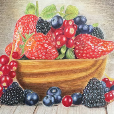 Summer fruits, an Ann Kullberg tutorial